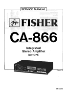 Fisher CA-866 - Service Manual 